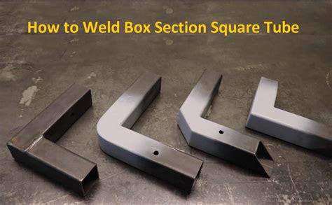 weld metal box|welding box section corners.